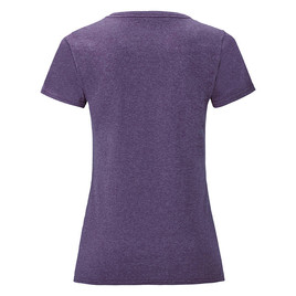 Fioletowa koszulka damska Iconic z czesanej bawełny Fruit of the Loom