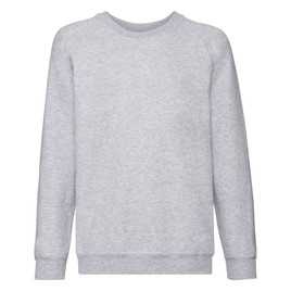 Jasno-szara bluza dziecięca Raglan Sweat Fruit of the Loom 