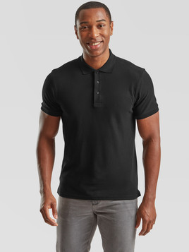 Czarna koszulka męska Iconic Polo Friut of the Loom