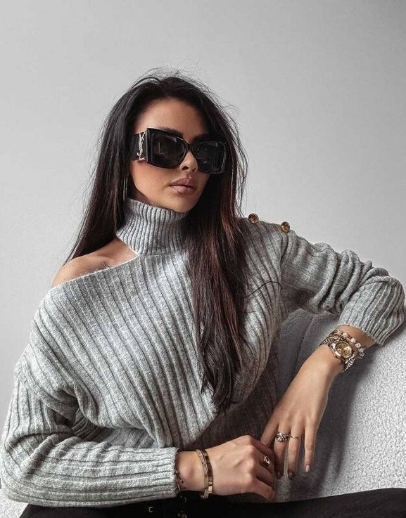 Szary golf ASHLEY OLAVOGA