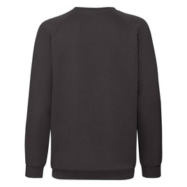 Czarna bluza dziecięca Raglan Sweat Fruit of the Loom 