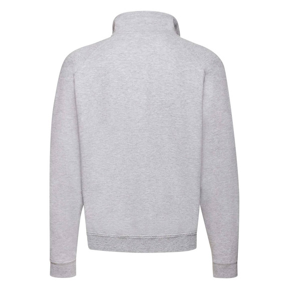 Szara bluza męska Zip Neck Sweat Fruit of the Loom
