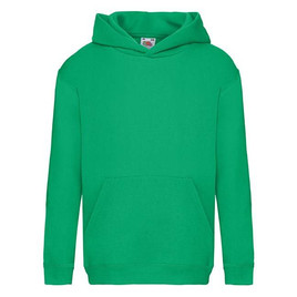 Zielona bluza dziecięca Hooded Sweat Fruit of the Loom