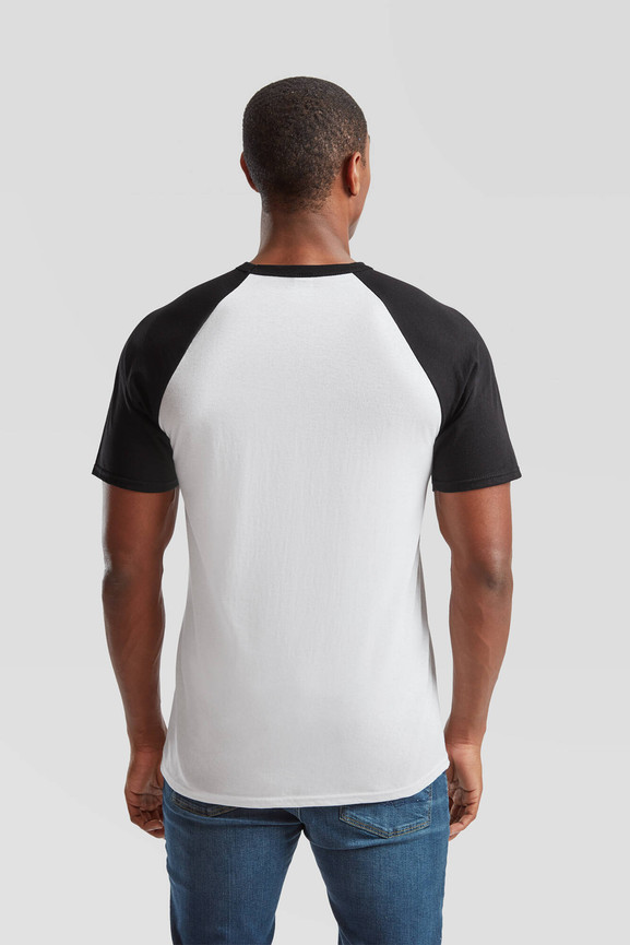 Biała koszulka męska Baseball Fruit of the Loom