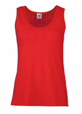 Czerwona koszulka damska Valueweight Vest Fruit of the Loom