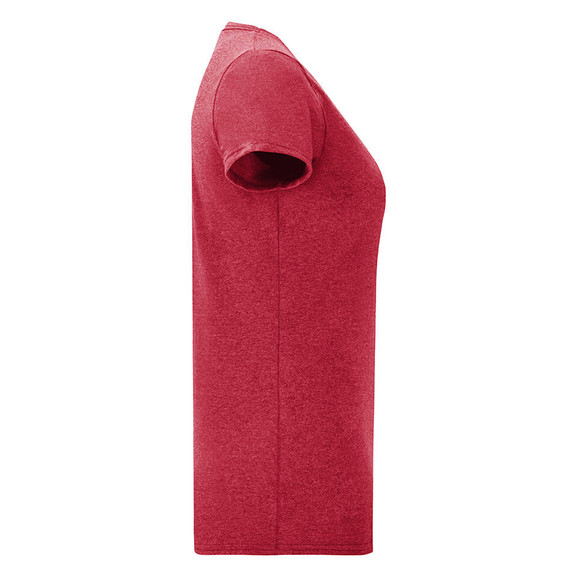 Czerwona koszulka damska Iconic z czesanej bawełny Fruit of the Loom