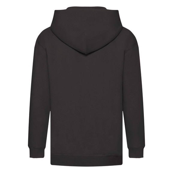 Czarna bluza dziecięca z kapturem Zip Through Hooded Sweat Fruit of the Loom
