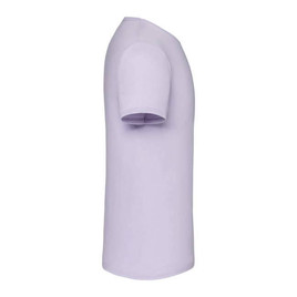 Lawendowa koszulka męska z czesanej bawełny Iconic rękawem Fruit of the Loom