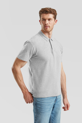 Jasno szara koszulka męska polo Original Polo Friut of the Loom