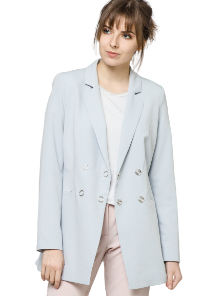 Żakiet Lemonada zapinany na napy błękitny