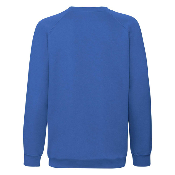 Niebieska bluza dziecięca Raglan Sweat Fruit of the Loom