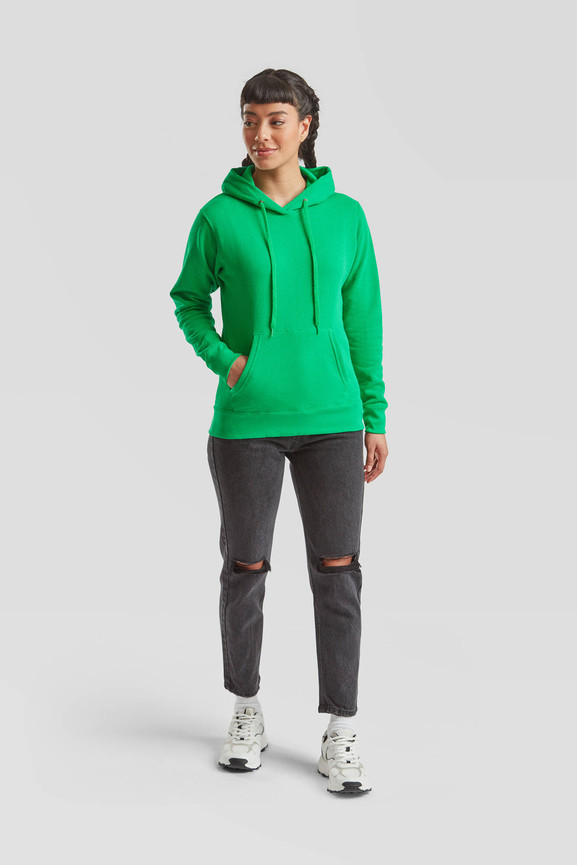 Zielona bluza z kapturem Hooded Sweat Fruit of the Loom