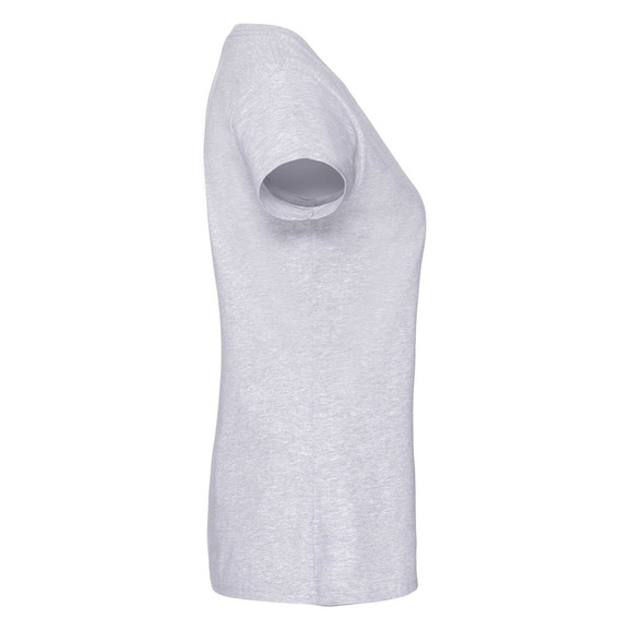 Szara koszulka damska Iconic 195 Ringspun Premium Fruit of the Loom