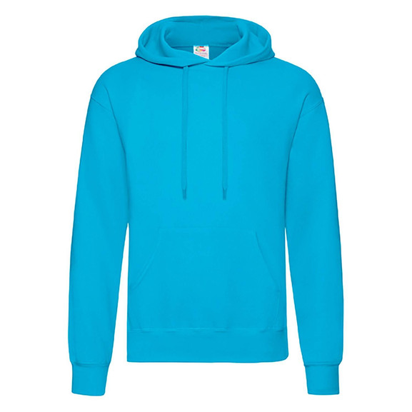 Niebieska bluza męska Hooded Sweat Fruit of the Loom
