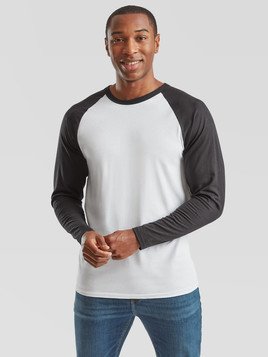 Biała koszulka męska Baseball Fruit of the Loom 