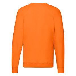 Pomarańczowa bluza męska Lightweight Raglan Sweat Fruit of the Loom
