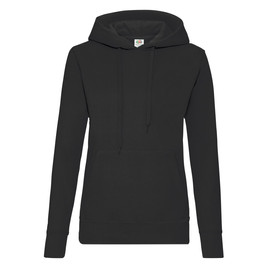 Czarna bluza z kapturem Hooded Sweat Fruit of the Loom 