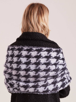 Szalik pepitka czarno biały