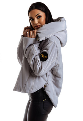 Szara kurtka  z kapturem Cocomore