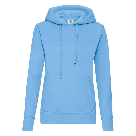 Błękitna bluza z kapturem Hooded Sweat Fruit of the Loom