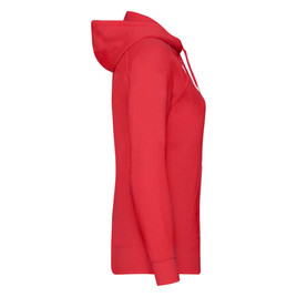 Czerwona bluza z kapturem Lady fit Fruit Of The Loom