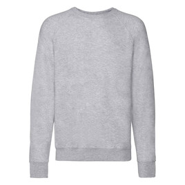Szara bluza męska Lightweight Raglan Sweat Fruit of the Loom 