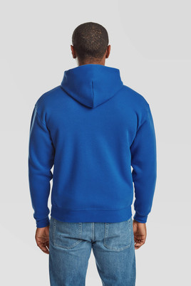 Niebieska bluza męska z kapturem Premium Fruit of the Loom