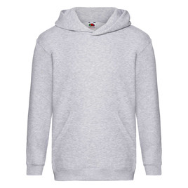 Szara bluza dziecięca Hooded Sweat Fruit of the Loom