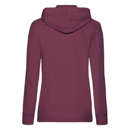 Burgundowa bluza z kapturem Lady fit Fruit Of The Loom