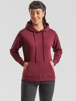Burgundowa bluza z kapturem Hooded Sweat Fruit of the Loom 