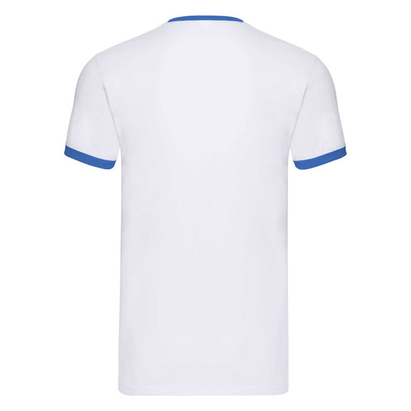 Biała koszulka męska Ringer Fruit of the Loom