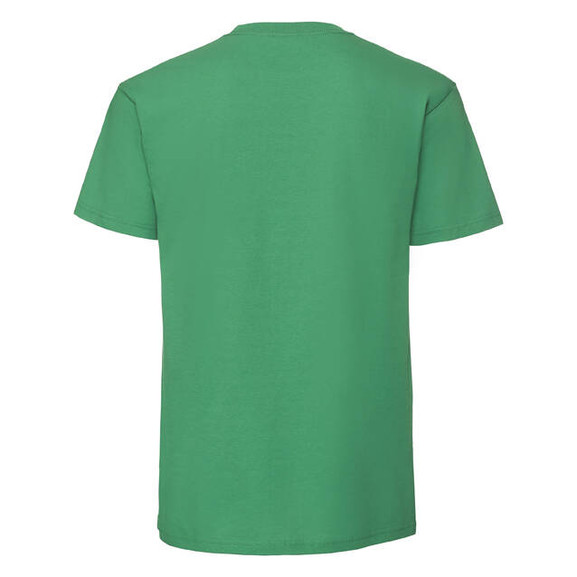 Zielona koszulka męska Iconic 195 Ringspun Premium Fruit of the Loom