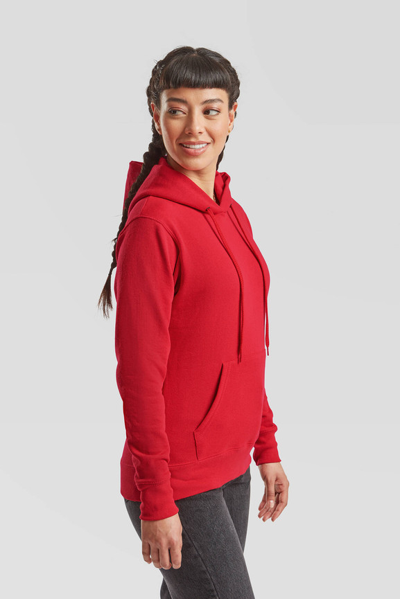 Czerwona bluza z kapturem Hooded Sweat Fruit of the Loom