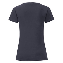 Granatowa koszulka damska Iconic z czesanej bawełny Fruit of the Loom