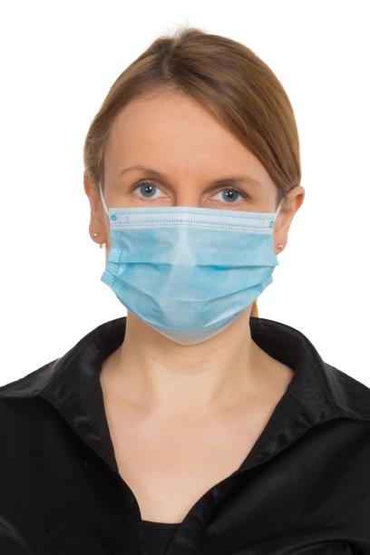 Maseczka ochronna 10 sztuk - jednorazowa niebieska