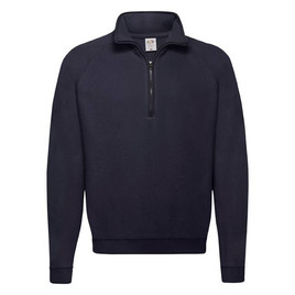 Granatowa bluza męska Zip Neck Sweat Fruit of the Loom