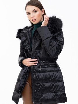 Czarna kurtka puchowa Luserna-Eco Tiffi