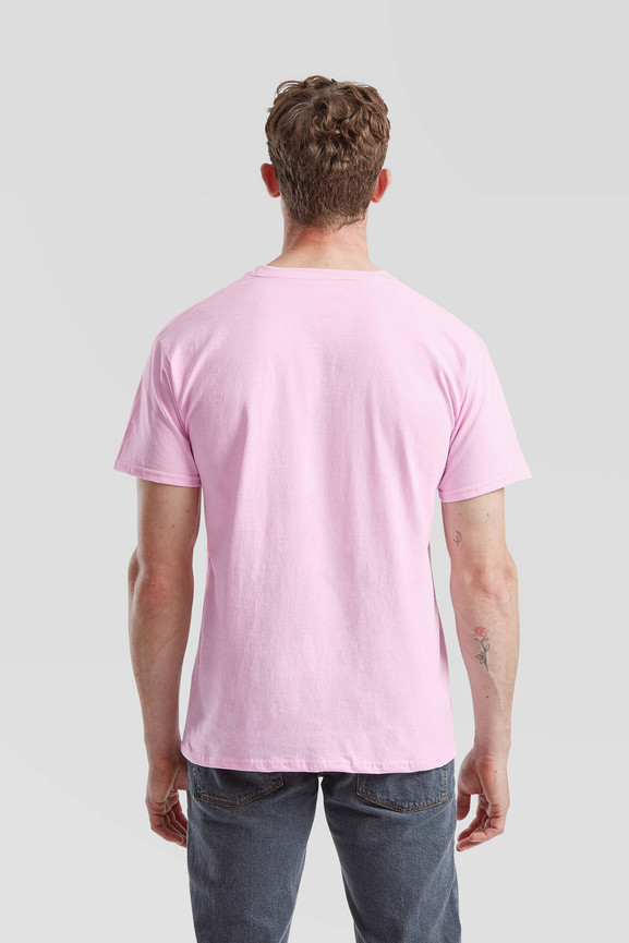 Różowa koszulka męska Valueweight Fruit of the Loom