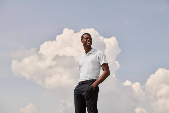 Biała koszulka męska polo Original Polo Friut of the Loom