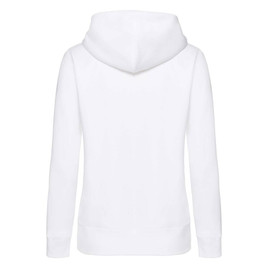 Biała bluza z kapturem rozpinana Fruit Of The loom