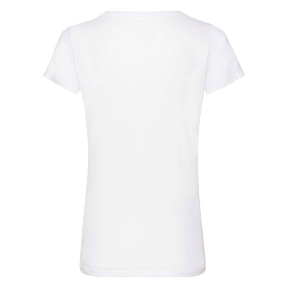 Biała koszulka damska v-neck Valueweight Fruit of the Loom