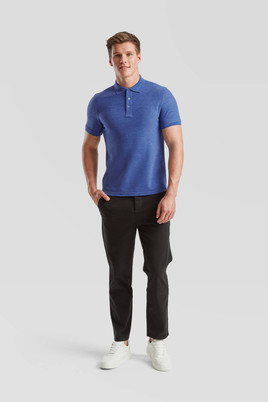 Niebieska koszulka męska Iconic Polo Friut of the Loom