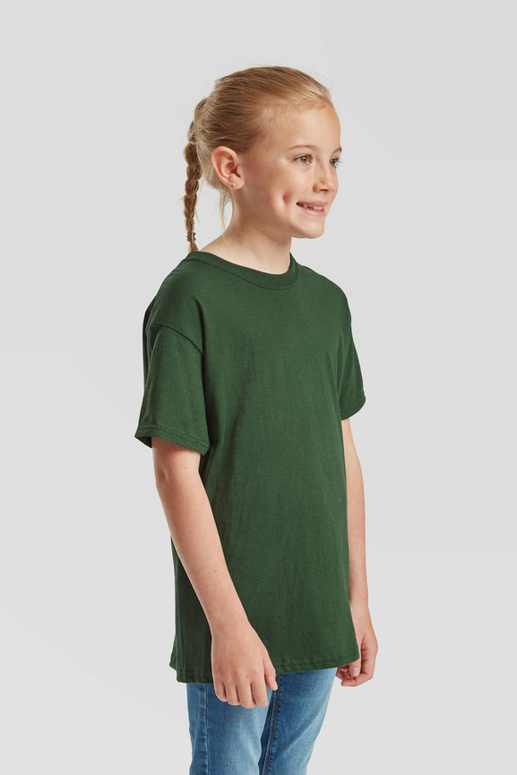 Zielona koszulka dziecięca Oryginal Fruit of the Loom