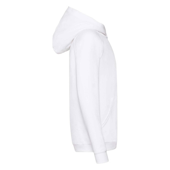 Biała dziecięca bluza z kapturem Fruit of the Loom