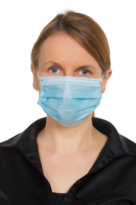 Maseczka ochronna 10 sztuk - jednorazowa niebieska