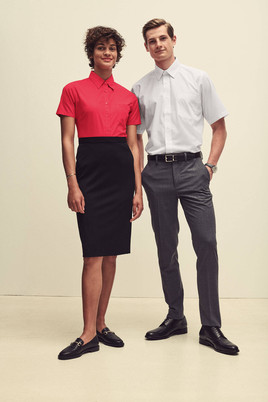 Biała koszula męska Poplin Fruit of the Loom