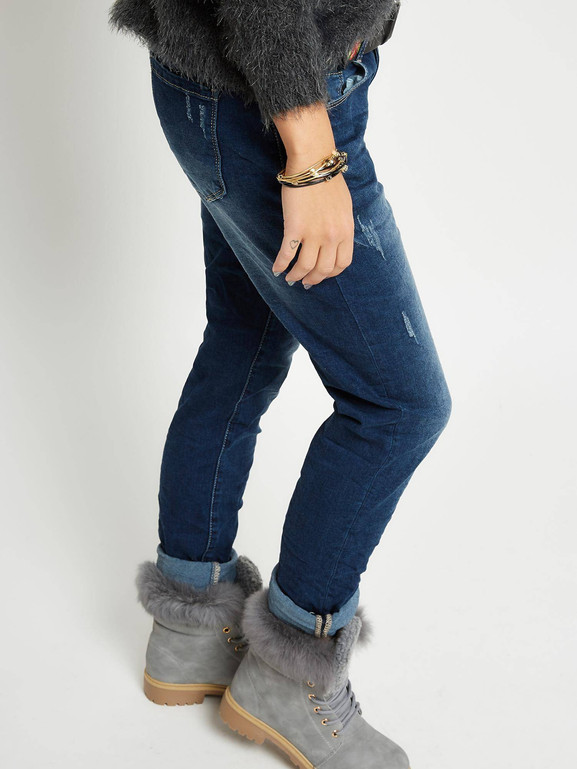 Jegginsy klasyczne niebieskie