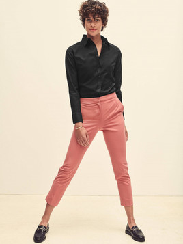 Czarna koszula klasyczna lady-fit Oxford Fruit Of The Loom 