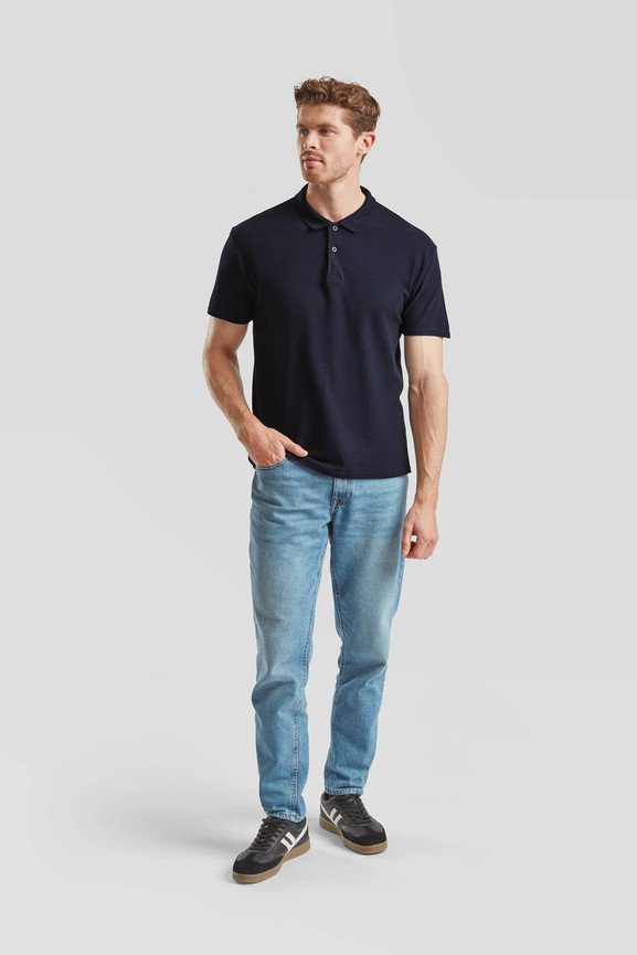 Granatowa koszulka męska polo Original Polo Friut of the Loom