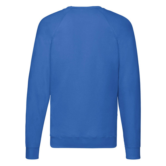 Niebieska bluza męska Lightweight Raglan Sweat Fruit of the Loom